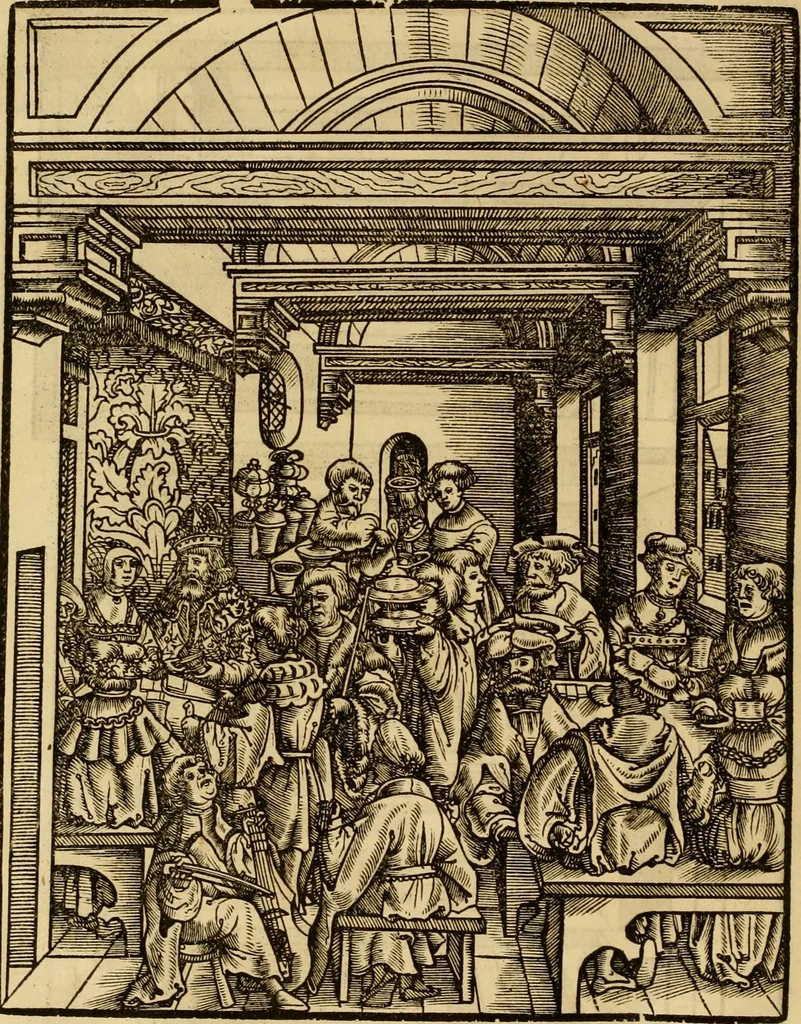 An illustration from Eyn schön nützlich Büchlin vnd Vnderweisung der Kunst des Messens mit dem Zirckel, Richtscheidt oder Linial : zu nutz allen Kunstliebhabern fürnemlich den Malern, Bildhawern, Goldschmiden, Seidenstikern, Steynmetzen, Scheinern auch allen Andern so sich der Kunst des Messens (Perspectiua zü latin gnant) zügebrauchen Lust haben : darin Man auch solche Kunst leichter dan ausz etzlichen hieuorgetruckten Büchern begreiffen vn lernen mag mit vil [i.e., 56] schönen darzü dienenden Figuren, 1531, leaf 51
