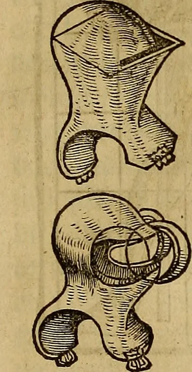 An illustration from Eyn schön nützlich Büchlin vnd Vnderweisung der Kunst des Messens mit dem Zirckel, Richtscheidt oder Linial : zu nutz allen Kunstliebhabern fürnemlich den Malern, Bildhawern, Goldschmiden, Seidenstikern, Steynmetzen, Scheinern auch allen Andern so sich der Kunst des Messens (Perspectiua zü latin gnant) zügebrauchen Lust haben : darin Man auch solche Kunst leichter dan ausz etzlichen hieuorgetruckten Büchern begreiffen vn lernen mag mit vil [i.e., 56] schönen darzü dienenden Figuren, 1531, leaf 92
