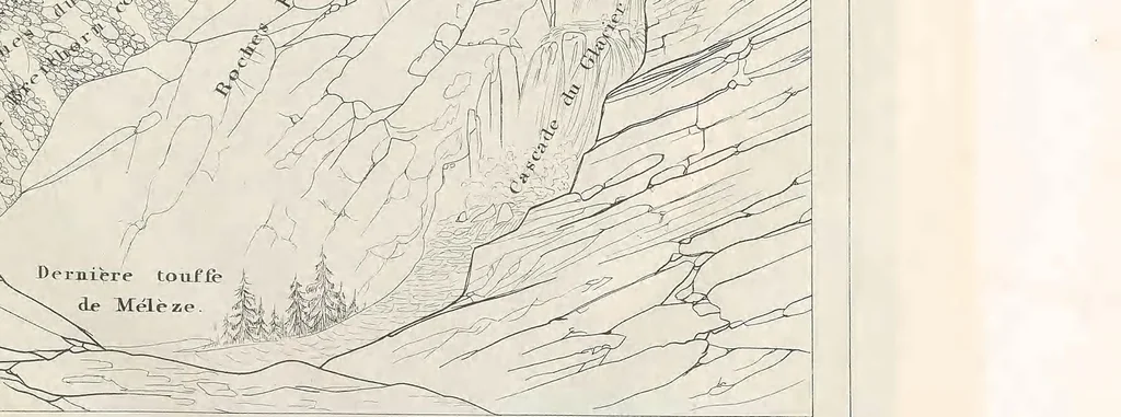 An illustration from Études sur les glaciers, 1840, leaf 35