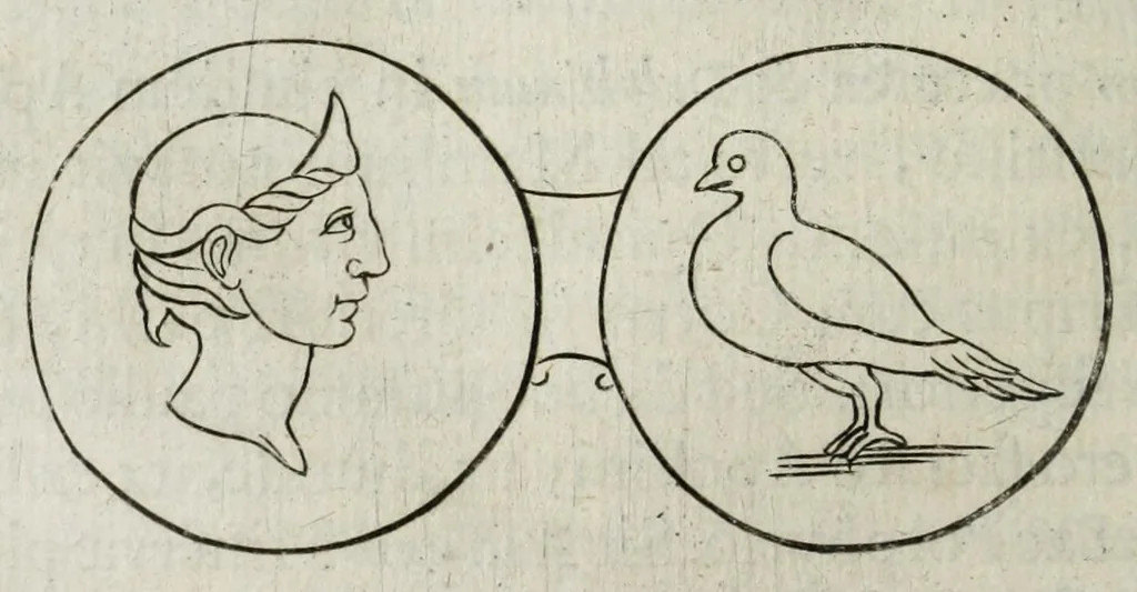 An illustration from Ezechielis Spanhemii Dissertationes de praestantia et usu numismatum antiquorum, 1671, leaf 178