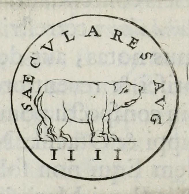 An illustration from Ezechielis Spanhemii Dissertationes de praestantia et usu numismatum antiquorum, 1671, leaf 184