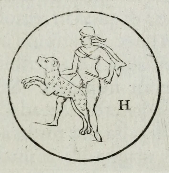 An illustration from Ezechielis Spanhemii Dissertationes de praestantia et usu numismatum antiquorum, 1671, leaf 215