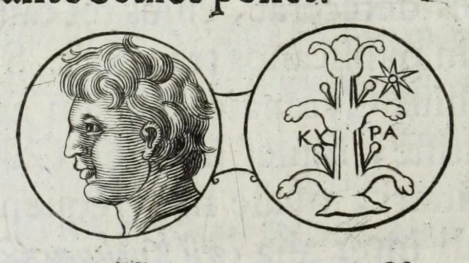An illustration from Ezechielis Spanhemii Dissertationes de praestantia et usu numismatum antiquorum, 1671, leaf 308