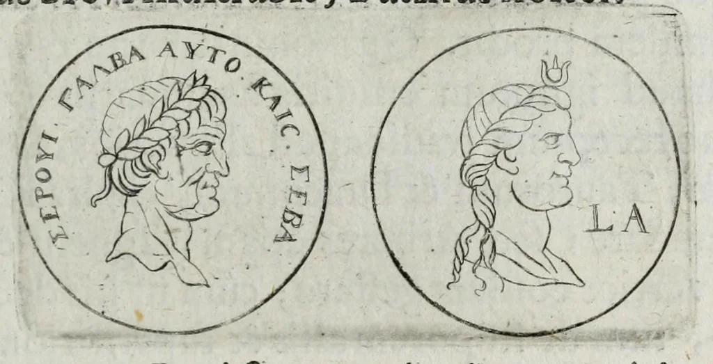 An illustration from Ezechielis Spanhemii Dissertationes de praestantia et usu numismatum antiquorum, 1671, leaf 315