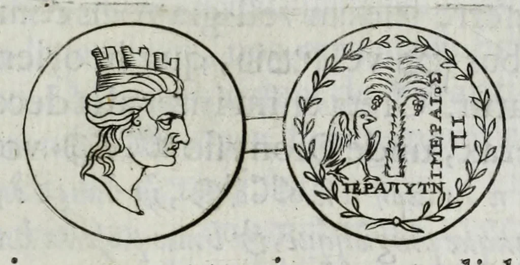 An illustration from Ezechielis Spanhemii Dissertationes de praestantia et usu numismatum antiquorum, 1671, leaf 359