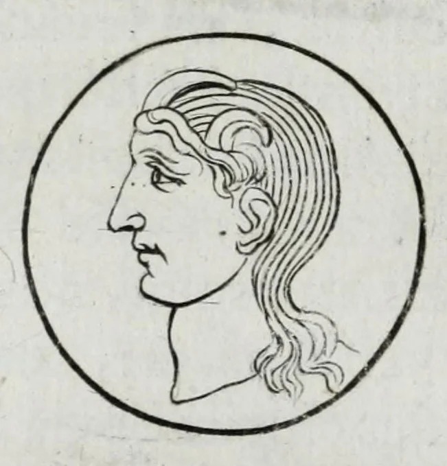 An illustration from Ezechielis Spanhemii Dissertationes de praestantia et usu numismatum antiquorum, 1671, leaf 407