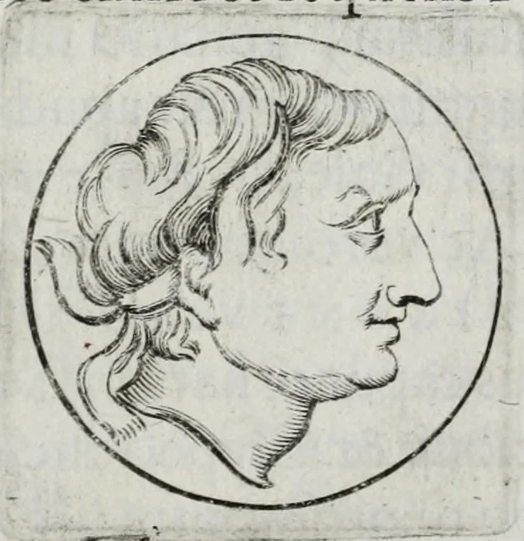An illustration from Ezechielis Spanhemii Dissertationes de praestantia et usu numismatum antiquorum, 1671, leaf 419