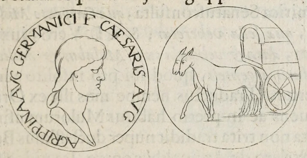 An illustration from Ezechielis Spanhemii Dissertationes de praestantia et usu numismatum antiquorum, 1671, leaf 127