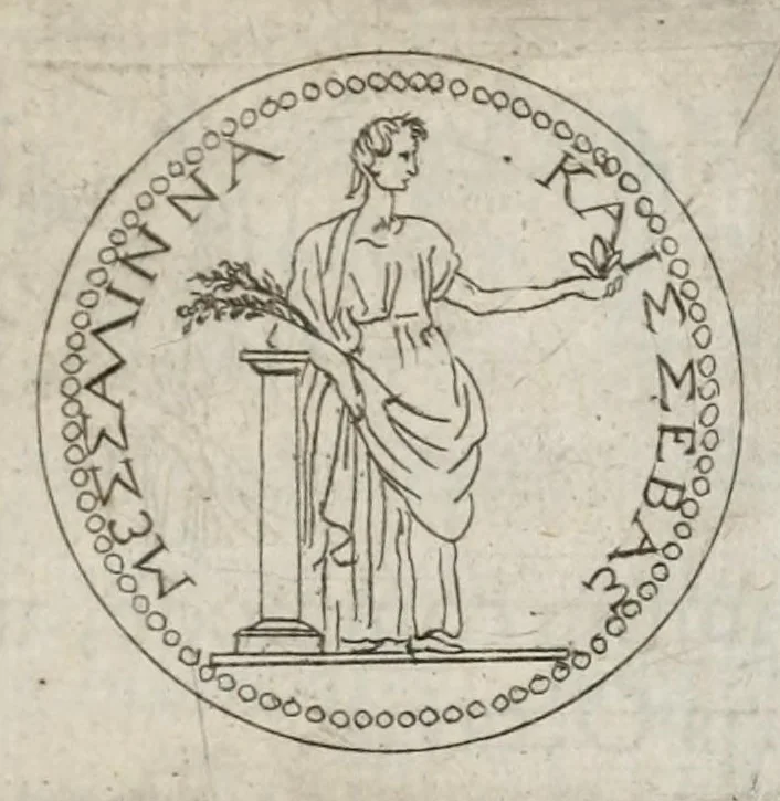 An illustration from Ezechielis Spanhemii Dissertationes de praestantia et usu numismatum antiquorum, 1671, leaf 131