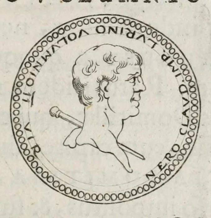 An illustration from Ezechielis Spanhemii Dissertationes de praestantia et usu numismatum antiquorum, 1671, leaf 133