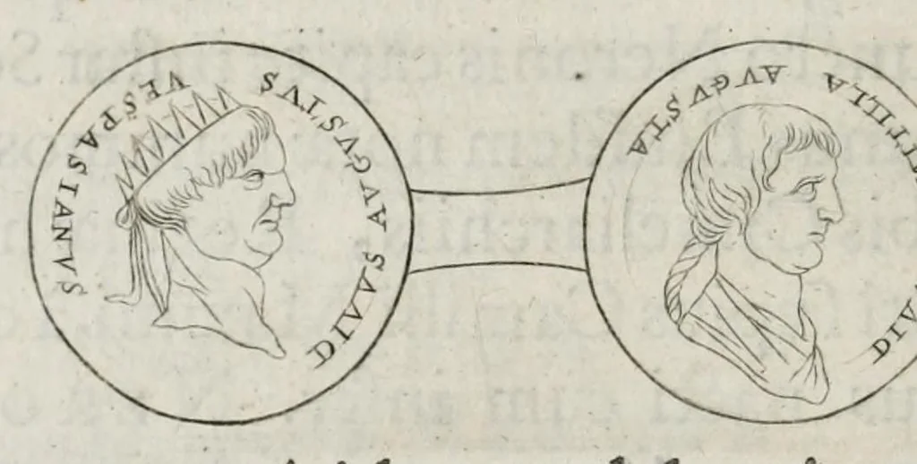 An illustration from Ezechielis Spanhemii Dissertationes de praestantia et usu numismatum antiquorum, 1671, leaf 134