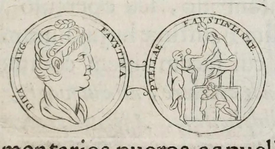 An illustration from Ezechielis Spanhemii Dissertationes de praestantia et usu numismatum antiquorum, 1671, leaf 137