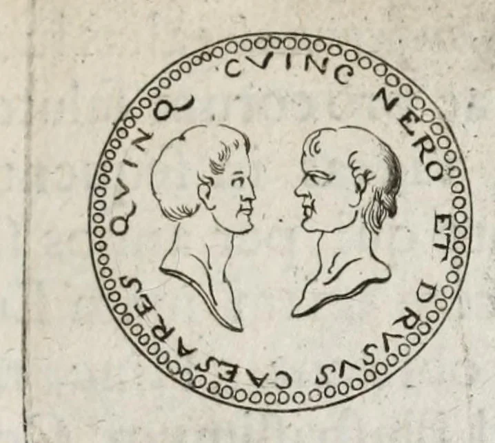 An illustration from Ezechielis Spanhemii Dissertationes de praestantia et usu numismatum antiquorum, 1671, leaf 159