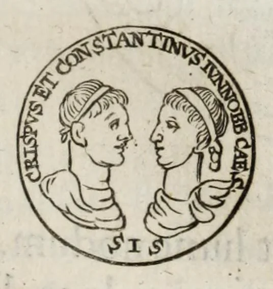 An illustration from Ezechielis Spanhemii Dissertationes de praestantia et usu numismatum antiquorum, 1671, leaf 195