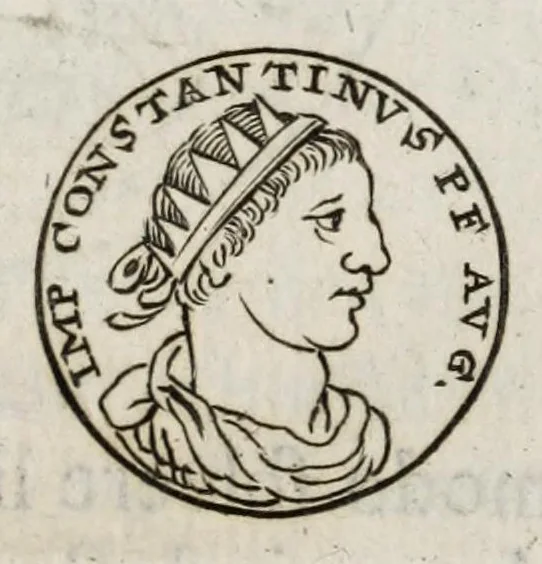 An illustration from Ezechielis Spanhemii Dissertationes de praestantia et usu numismatum antiquorum, 1671, leaf 195