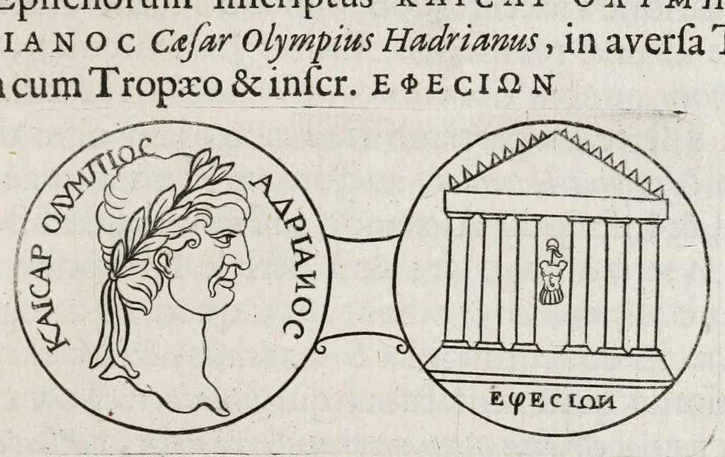 An illustration from Ezechielis Spanhemii Dissertationes de praestantia et usu numismatum antiquorum, 1671, leaf 257