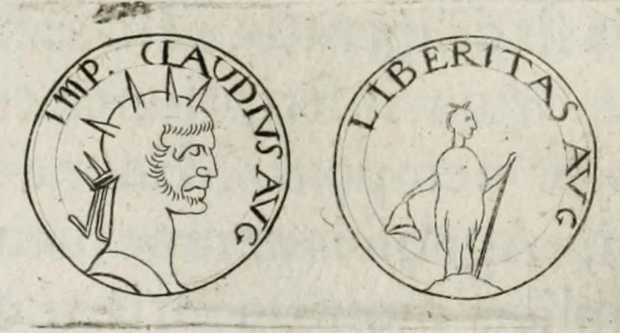 An illustration from Ezechielis Spanhemii Dissertationes de praestantia et usu numismatum antiquorum, 1671, leaf 302