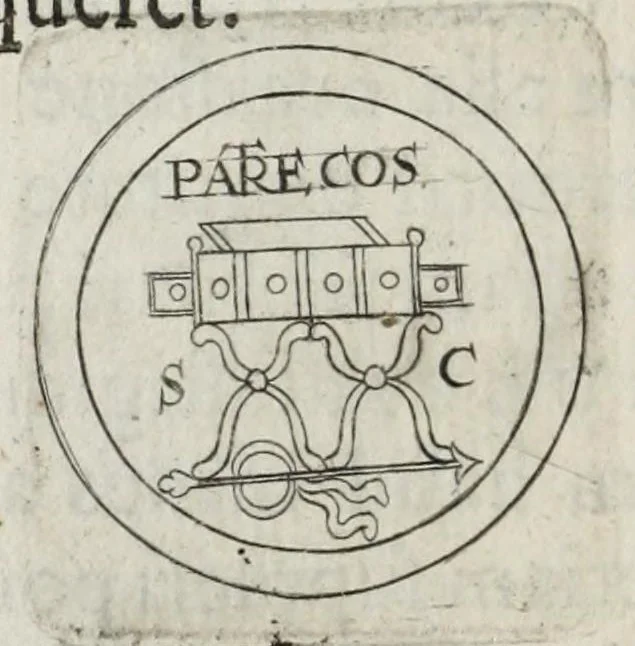 An illustration from Ezechielis Spanhemii Dissertationes de praestantia et usu numismatum antiquorum, 1671, leaf 58