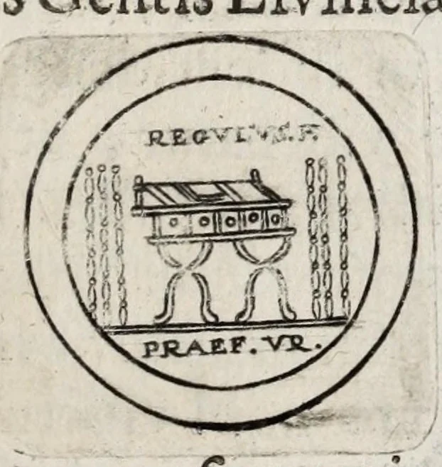 An illustration from Ezechielis Spanhemii Dissertationes de praestantia et usu numismatum antiquorum, 1671, leaf 63