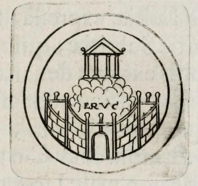 An illustration from Ezechielis Spanhemii Dissertationes de praestantia et usu numismatum antiquorum, 1671, leaf 91