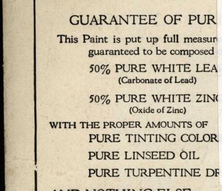 An illustration from Devoe and lead and zinc paint., 1920, leaf 1