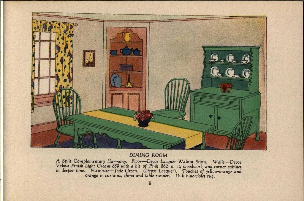 An illustration from It has set a million women painting / Devoe & Raynolds Company, Inc., 1928, leaf 10