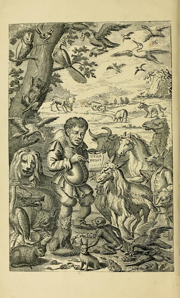 An illustration from Fables, of Aesop and other eminent mythologists : with morals and reflections, 1669, leaf 6