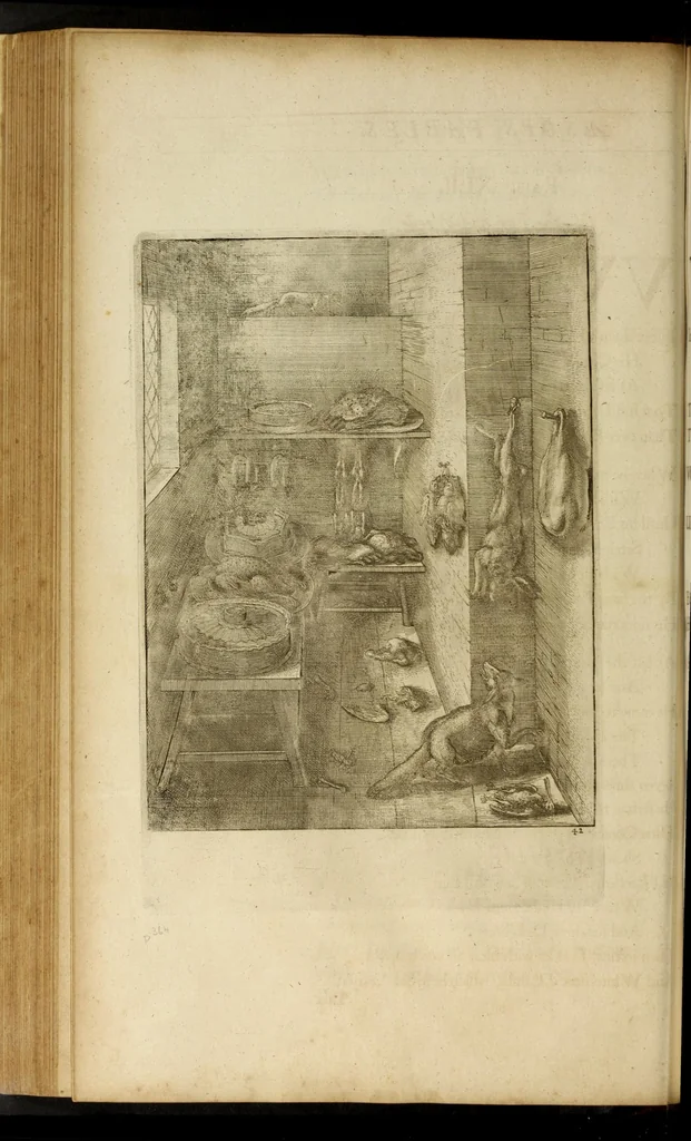An illustration from The fables of Aesop paraphras'd in verse : adorn'd with sculpture, and illustrated with annotations, 1668, leaf 200