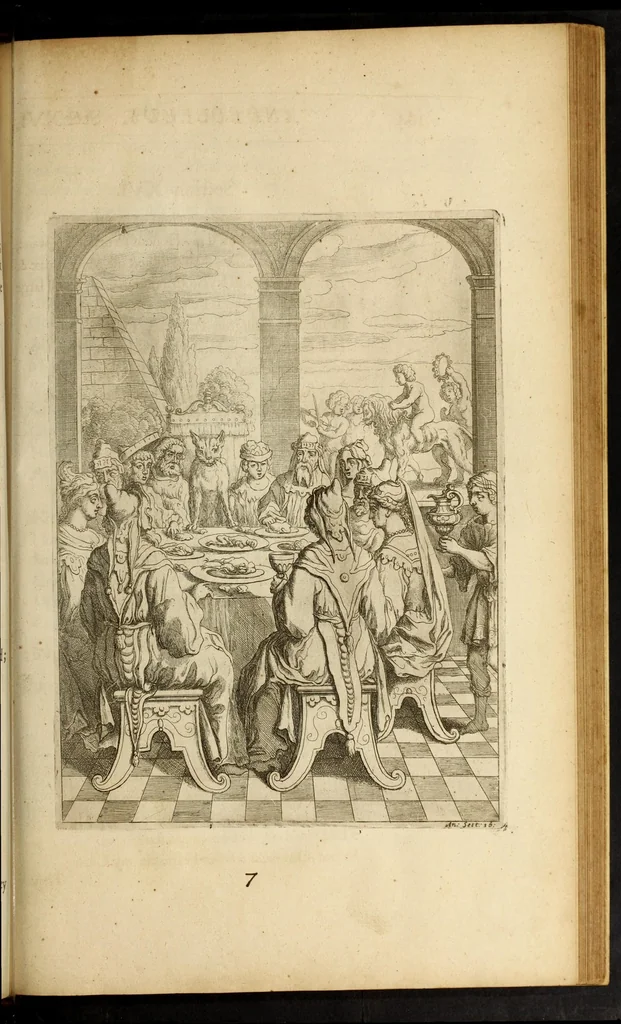 An illustration from The fables of Aesop paraphras'd in verse : adorn'd with sculpture, and illustrated with annotations, 1668, leaf 657