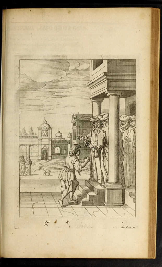 An illustration from The fables of Aesop paraphras'd in verse : adorn'd with sculpture, and illustrated with annotations, 1668, leaf 665