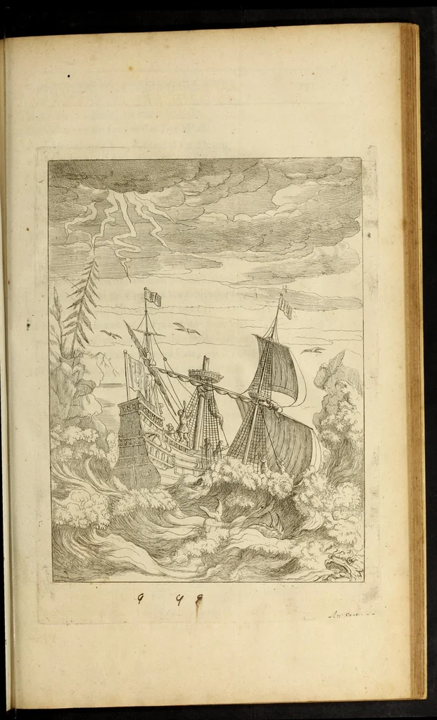 An illustration from The fables of Aesop paraphras'd in verse : adorn'd with sculpture, and illustrated with annotations, 1668, leaf 691