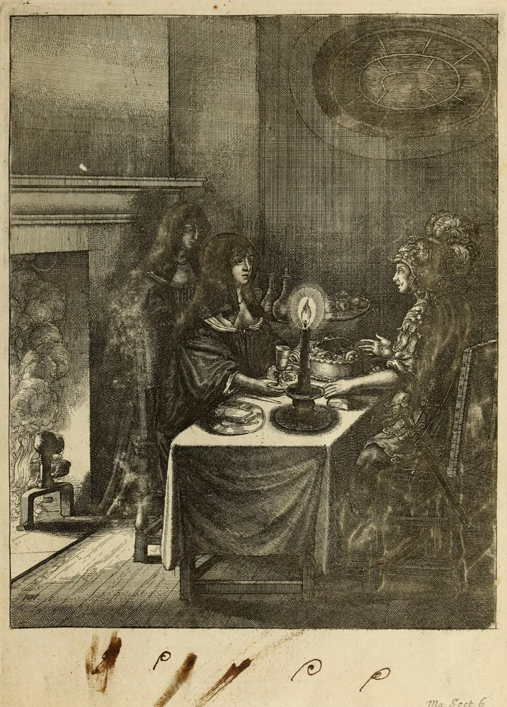 An illustration from The fables of Aesop paraphras'd in verse : adorn'd with sculpture, and illustrated with annotations, 1668, leaf 719