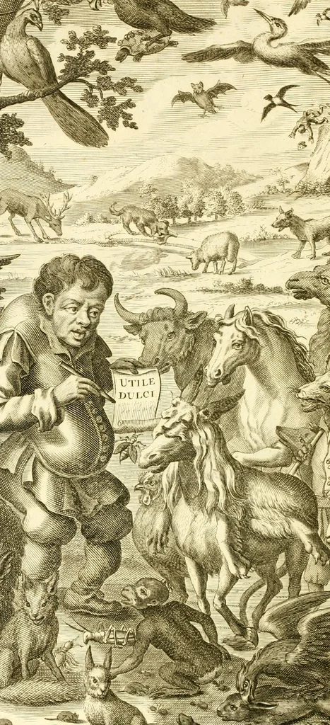 An illustration from Fables of Æsop, and other eminent mythologists : with morals and reflexions., 1692, leaf 24
