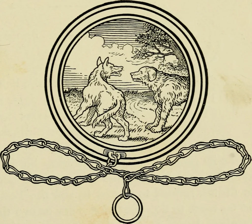 An illustration from The fables of Æsop, selected, told anew and their history traced, 1894, leaf 102