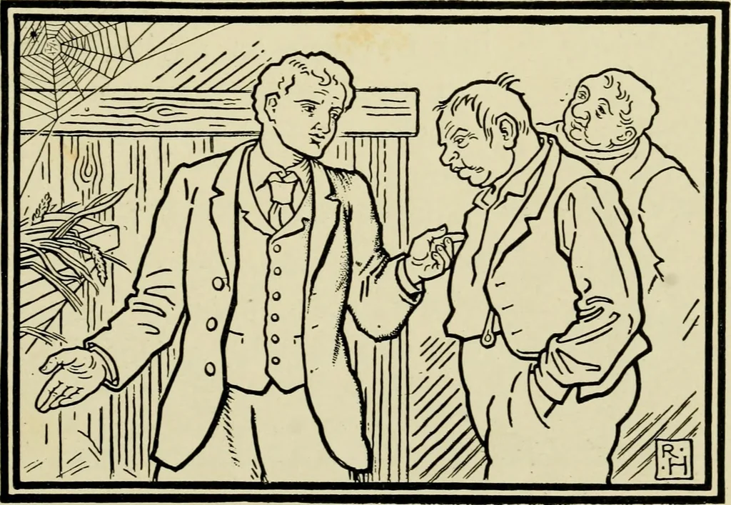 An illustration from The fables of Æsop, selected, told anew and their history traced, 1894, leaf 106