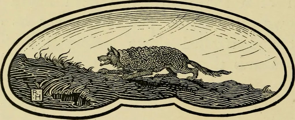 An illustration from The fables of Æsop, selected, told anew and their history traced, 1894, leaf 125