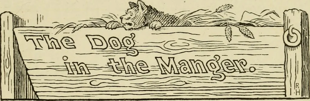An illustration from The fables of Æsop, selected, told anew and their history traced, 1894, leaf 128