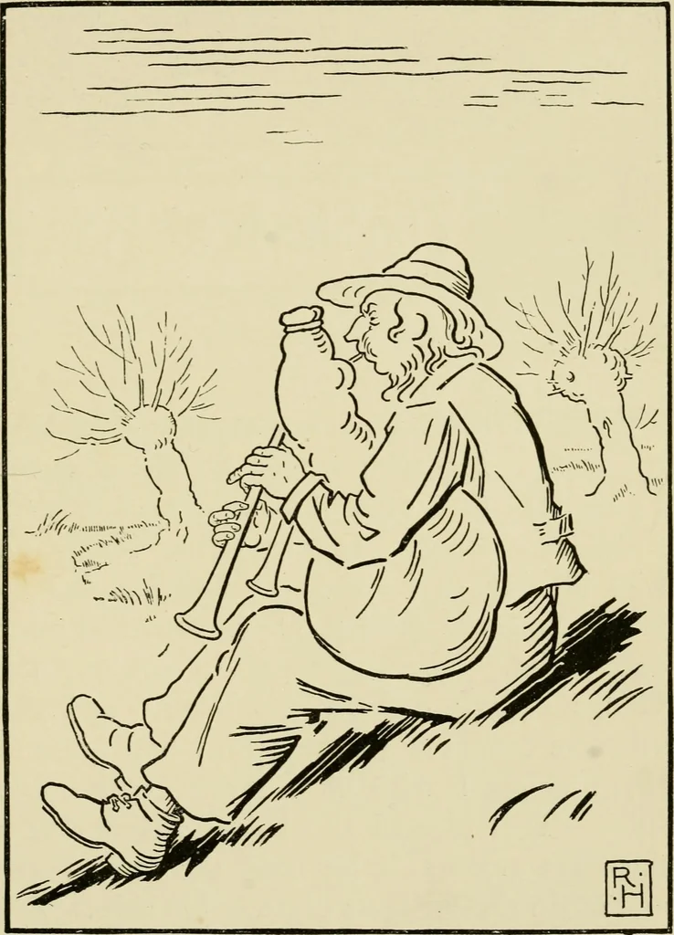 An illustration from The fables of Æsop, selected, told anew and their history traced, 1894, leaf 132