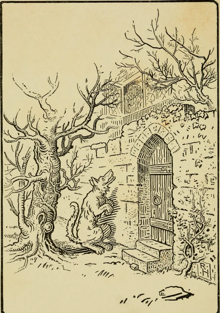An illustration from The fables of Æsop, selected, told anew and their history traced, 1894, leaf 139