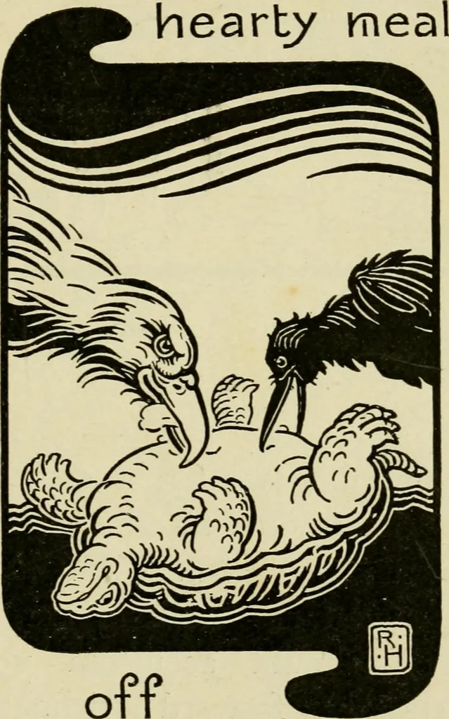 An illustration from The fables of Æsop, selected, told anew and their history traced, 1894, leaf 144
