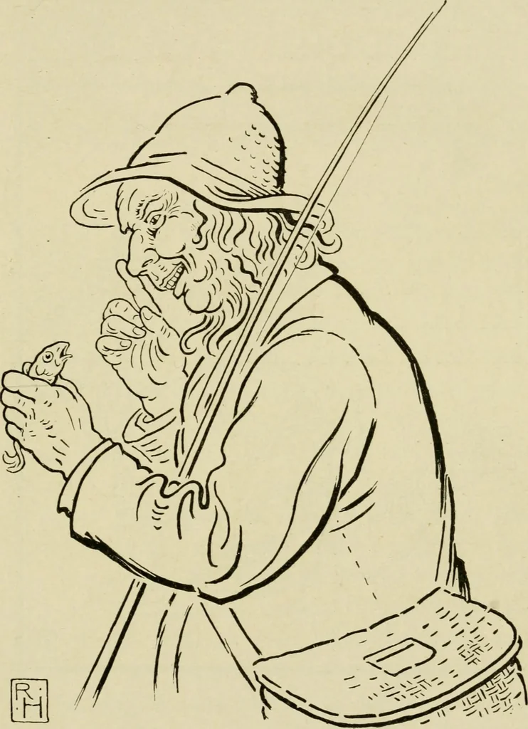An illustration from The fables of Æsop, selected, told anew and their history traced, 1894, leaf 156