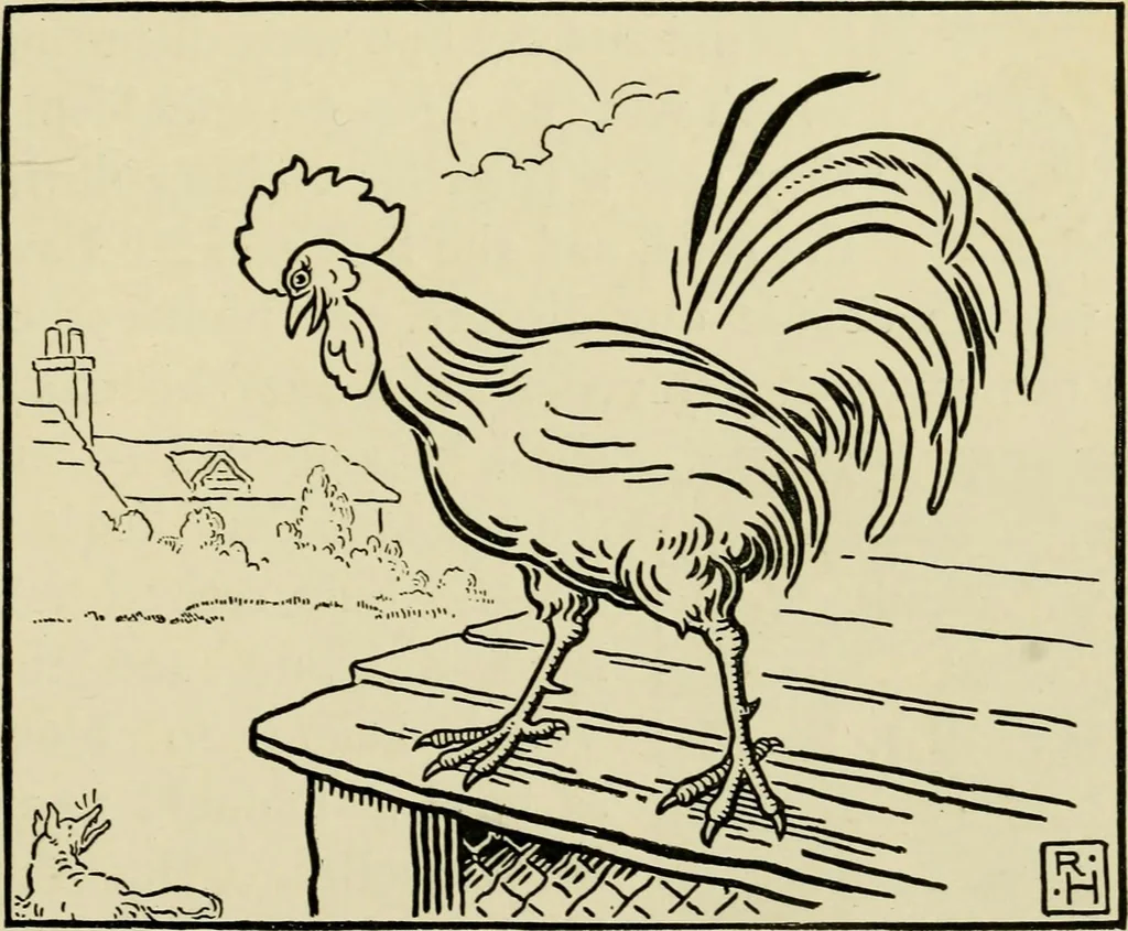 An illustration from The fables of Æsop, selected, told anew and their history traced, 1894, leaf 172