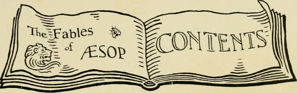 An illustration from The fables of Æsop, selected, told anew and their history traced, 1894, leaf 18