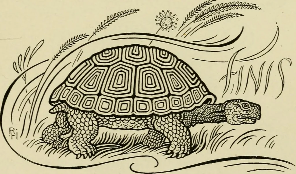 An illustration from The fables of Æsop, selected, told anew and their history traced, 1894, leaf 194