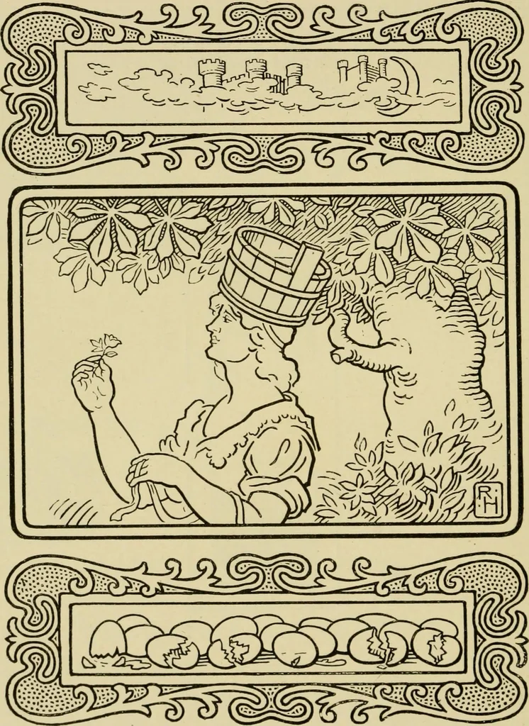 An illustration from The fables of Æsop, selected, told anew and their history traced, 1894, leaf 213