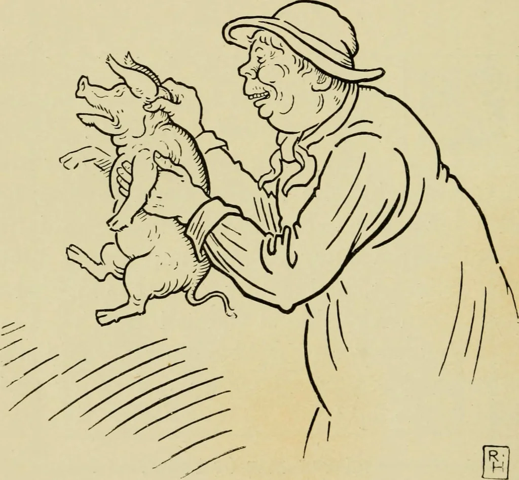 An illustration from The fables of Æsop, selected, told anew and their history traced, 1894, leaf 219