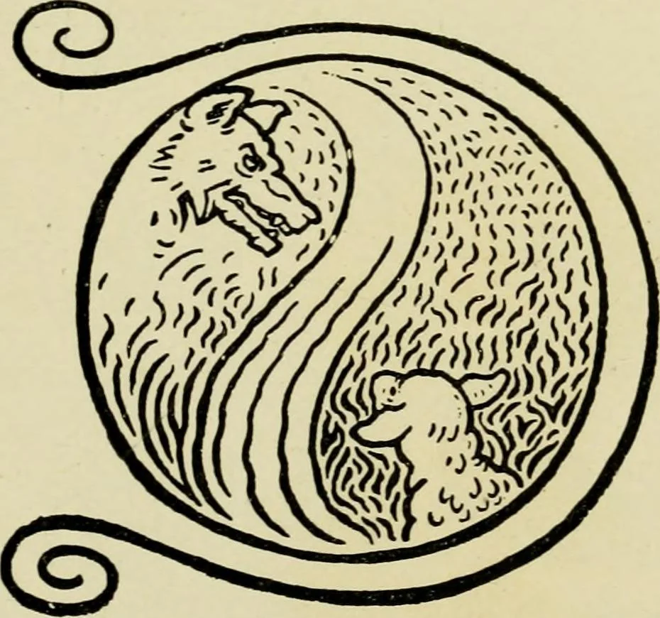 An illustration from The fables of Æsop, selected, told anew and their history traced, 1894, leaf 36