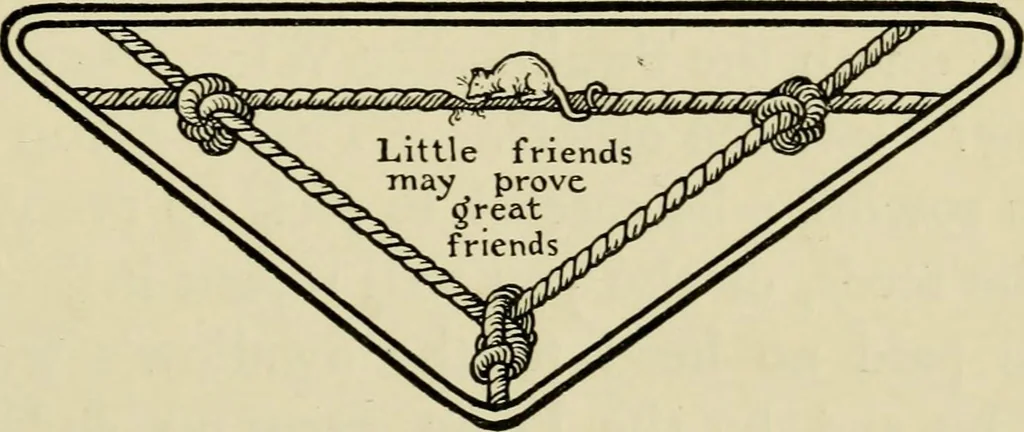An illustration from The fables of Æsop, selected, told anew and their history traced, 1894, leaf 58