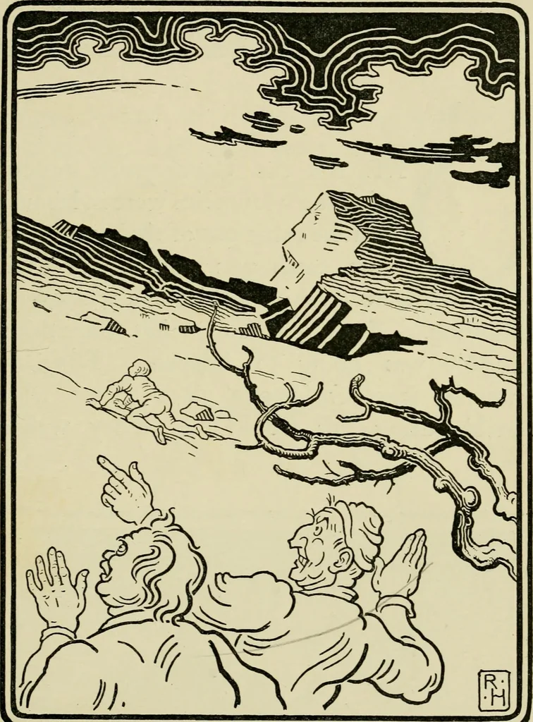 An illustration from The fables of Æsop, selected, told anew and their history traced, 1894, leaf 66