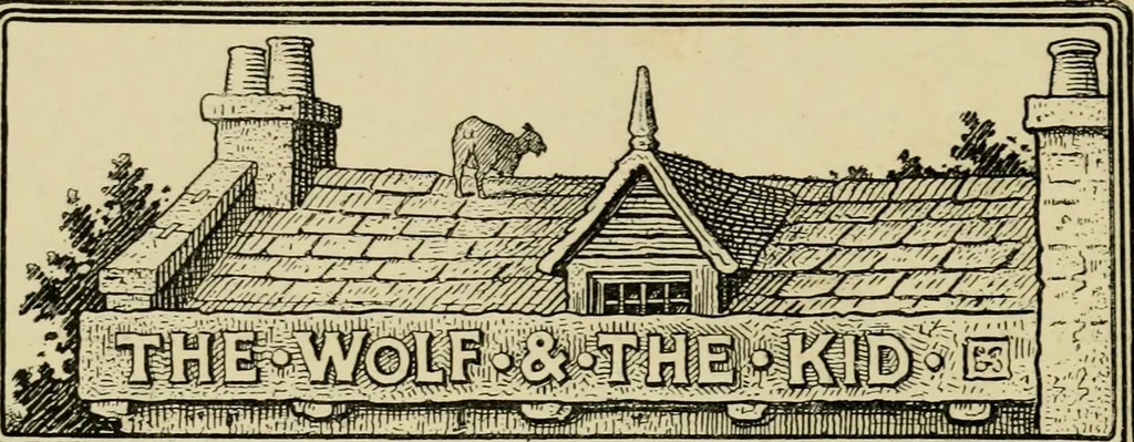 An illustration from The fables of Æsop, selected, told anew and their history traced, 1894, leaf 71